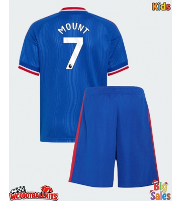 Manchester United Mason Mount #7 Replica Away Stadium Kit for Kids 2026-27 Short Sleeve (+ pants)